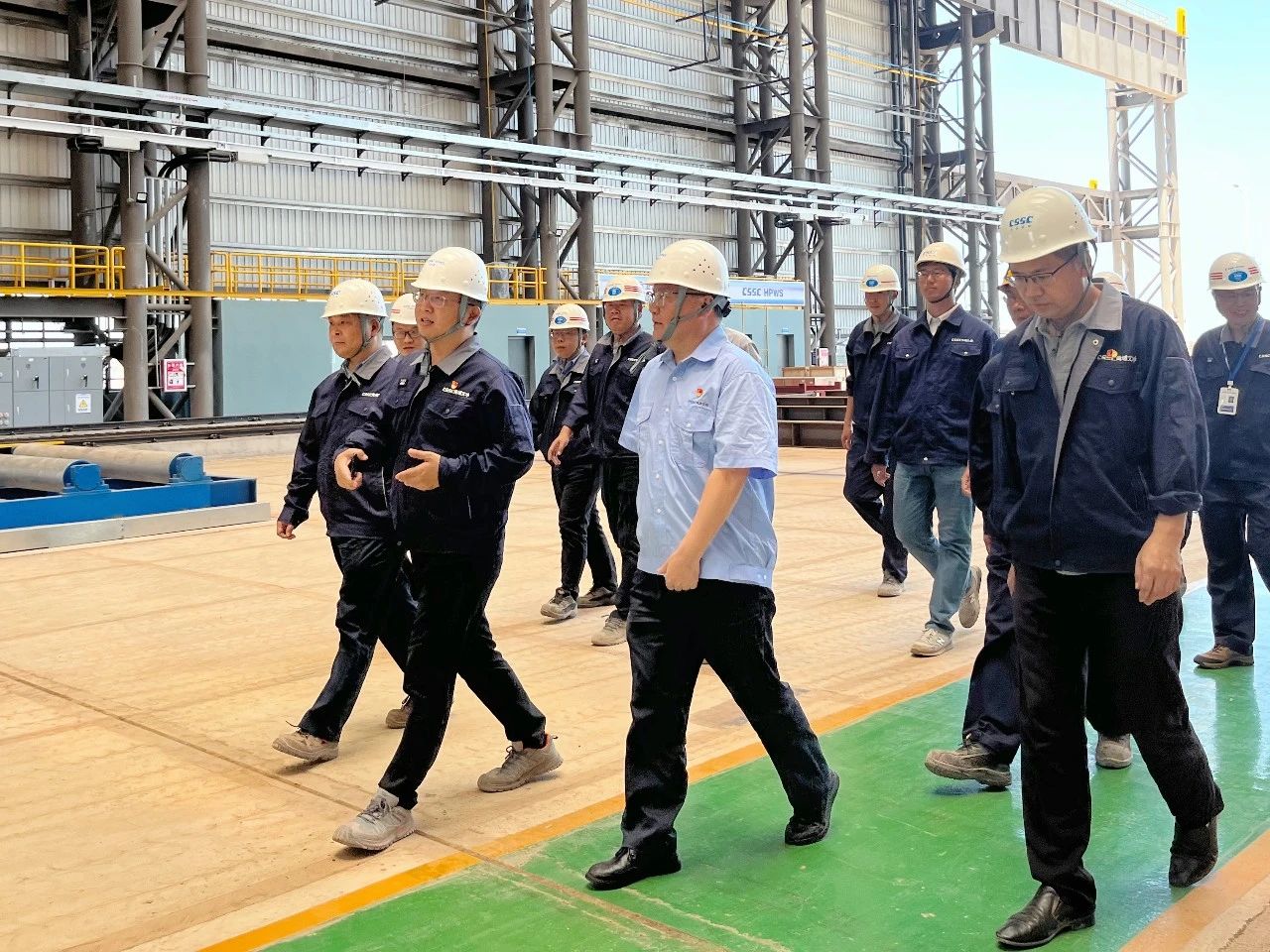 黃埔文沖公司總經(jīng)理羅兵到欽州基地調(diào)研指導(dǎo)工作